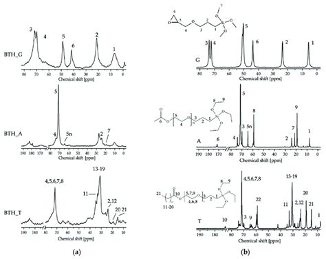 13 C Cpmas Nmr Spectra Of A Bth Particles Functionalized With