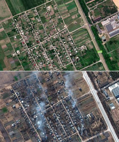 Before And After Photos Of Destruction In Russian Invasion Of Ukraine