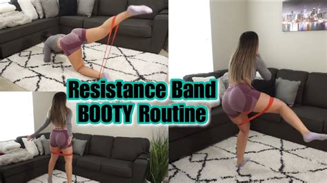 How To Grow Your Glutes Using Resistance Bands Beginner Friendly Youtube