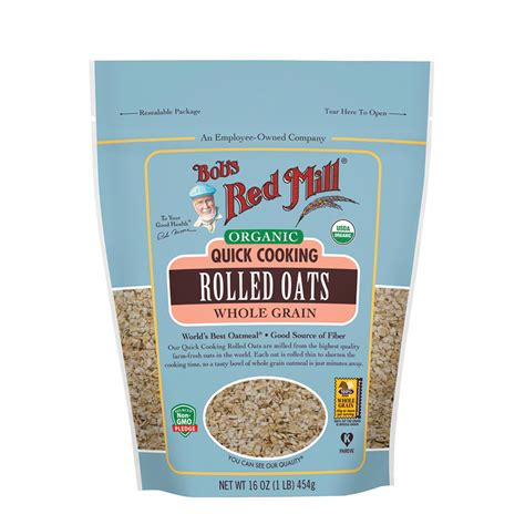 Bob S Red Mill Organic Quick Cooking Rolled Oats G Vegan Co