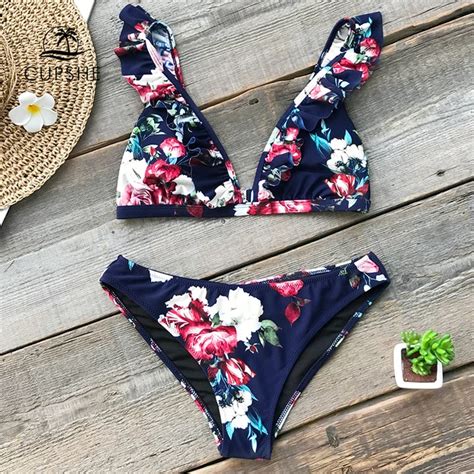 Aliexpress Comprar Conjunto De Bikini Con Estampado Floral Y