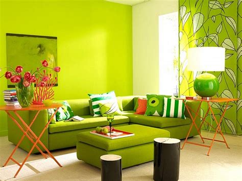 Living Room Yellow Green Wall Paint - Best Photo Source - duwikw