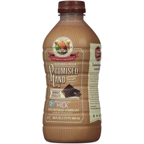 Promised Land Dairy Midnight Chocolate Whole Milk 28 Fl Oz 28 Fl Oz Shipt