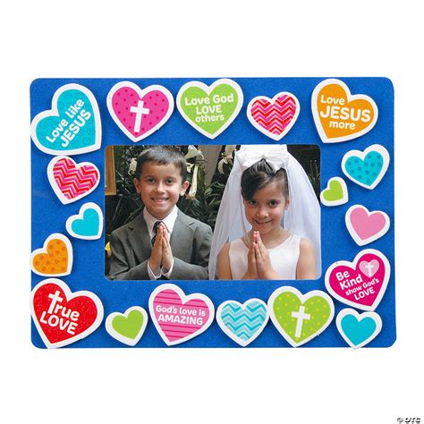 Religious Valentine Picture Frame Magnet Craft Kit Makes 12