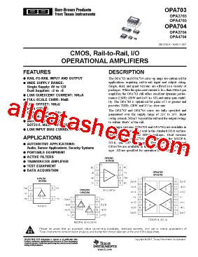 Opa Na Pdf Texas Instruments