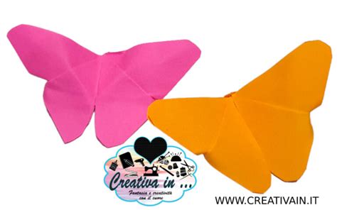 Farfalla Origami Facilissima Video Tutorial Gratuito Creativa In