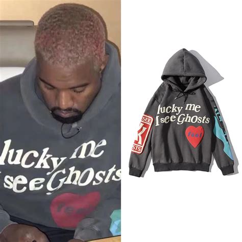 Kanye West Hooded Hoodie Oversized Streetwear Hip Hop Graffiti Men