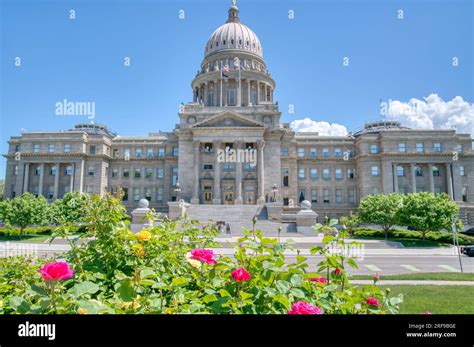 Exterior Of The Idaho State Capitol Building In Downtown Capital City