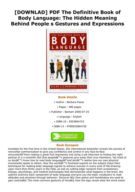 Doug - DOWNLAD PDF The Definitive Book of Body Language The Hidden