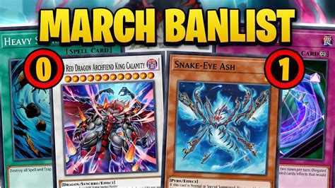 Yugioh Banlist Prediction And Wishlist March 2024 Youtube