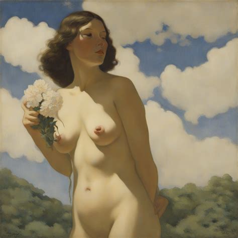 Krea Ai Naked Woman Faithful Contemporary By N C Wyeth