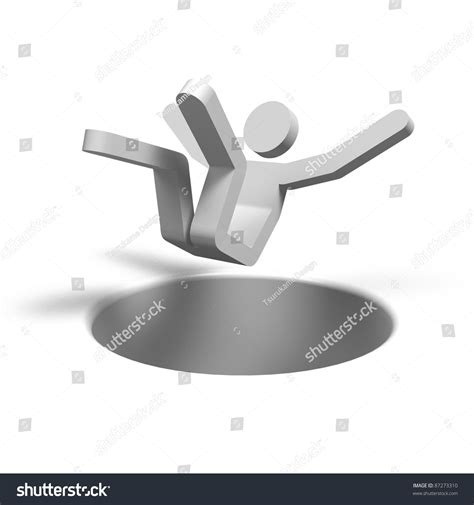 Human Who Falling Into Hole Stock Illustration 87273310 Shutterstock