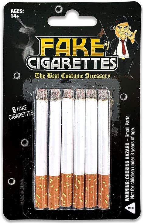 Fake Cigarettes (Pack of 6) - Realistic Movie, Stage & Costume Theatre ...