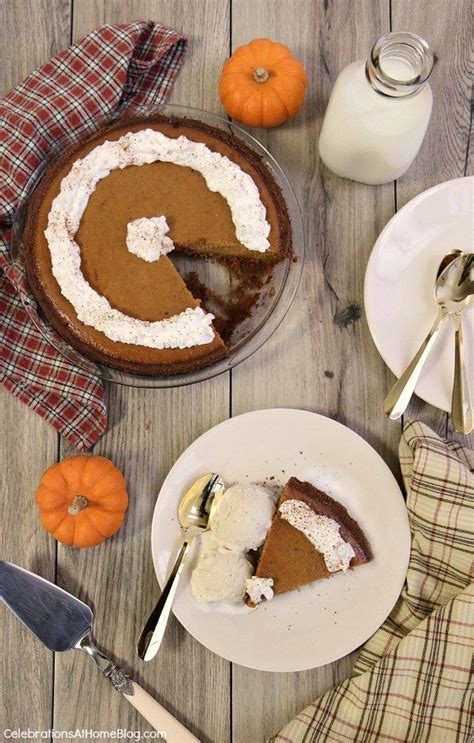 Easy Pumpkin Pie Graham Cracker Crust Celebrations At Home Recipe