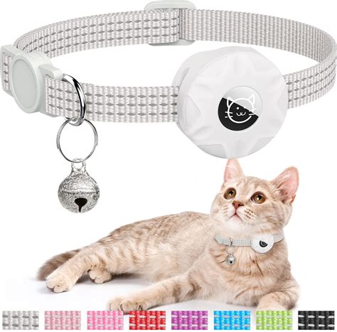 Pet Supplies Tdtok Airtag Cat Collar Floral Cat Collars With Airtag