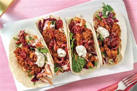 Tex-Mex Veggie Mince Tacos Recipe | HelloFresh