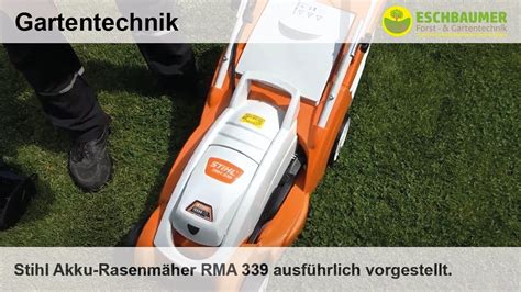 Stihl Akku Rasenm Her Rma Ausf Hrlich Vorgestellt Youtube