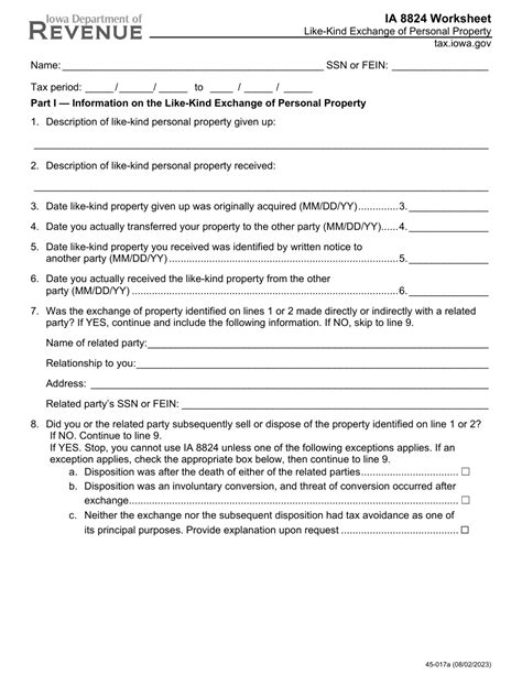 Exchange Same Taxpayer Rule Worksheets Library