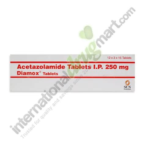 Buy Acetazolamide 250mg Tablets Online Idm