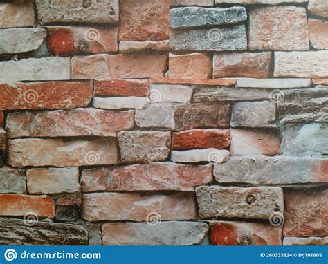 Draw and Painting Colorful Bricks Wall Background Stock Photo - Image ...