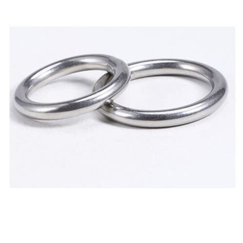 Stainless Steel Round Rings Heavy Duty Solid Metal O Ring Welded Smooth