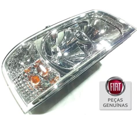 Farol Direito Cromado Original Fiat Ducato Boxer Jumper