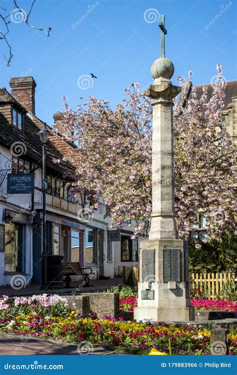 View Of The War Memorial In East Grinstead On April 20 2020 Editorial