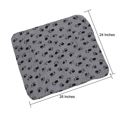 Comsmart Warm Paw Print Blanketbed Cover For Dogs And Cats 6 Pack Of