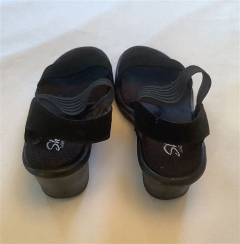 Skechers Memory Foam Wedge Sandals Black Womens Size 8 Ebay