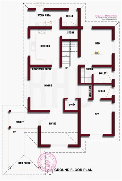 Beautiful Kerala House Photo With Floor Plan Home Kerala Plans