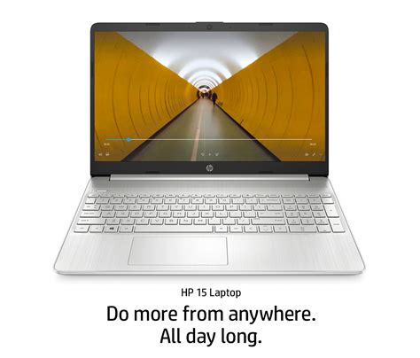 Silver Hp Laptop Shows A Video