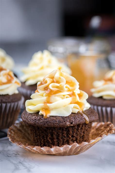 Chocolate Cupcakes With Caramel Filling Veronika S Kitchen