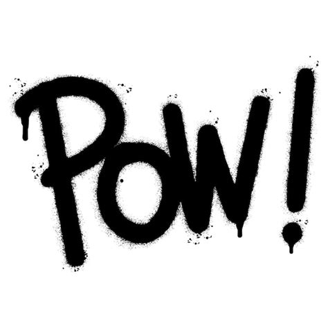 Premium Vector Spray Painted Graffiti Pow Word Sprayed Isolated With