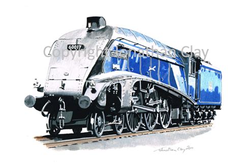 Jonathan Clay Transport Art | LNER A4 4-6-2 No. 60017 Silver Fox