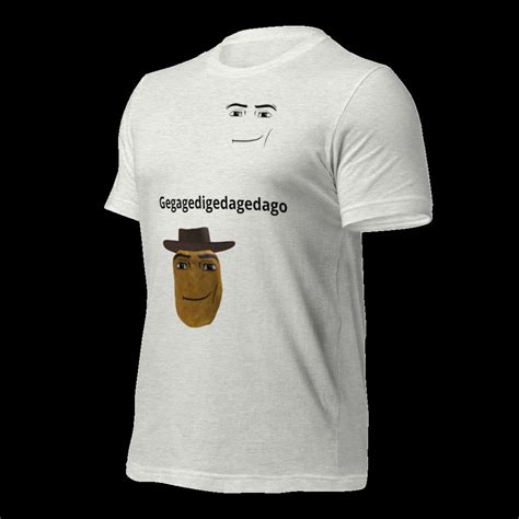 Roblox Man Face Shirt ,man Face T-shirt,chicken Nuggets Meme Tshirt ...