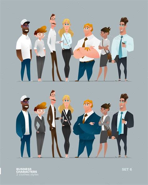 Business Characters Collection | Vector illustration character ...