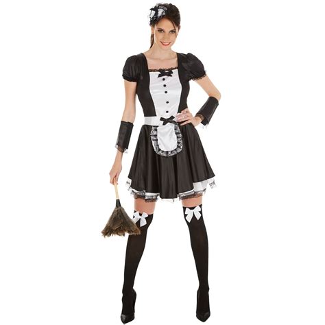 Sexy Dienstmädchen Hausmädchen Kleid Kostüm Frauen Karneval Fasching