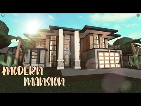 Roblox Bloxburg Beverly Hills Modern Mini Mansion House Build