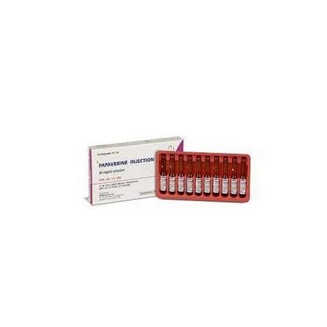 Papaverine Injection, 20 mg at Rs 25/box in Greater Noida | ID ...