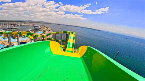 Marina Aquapark Uphill Water Coaster Slide At Marina Aquapark Tuzla