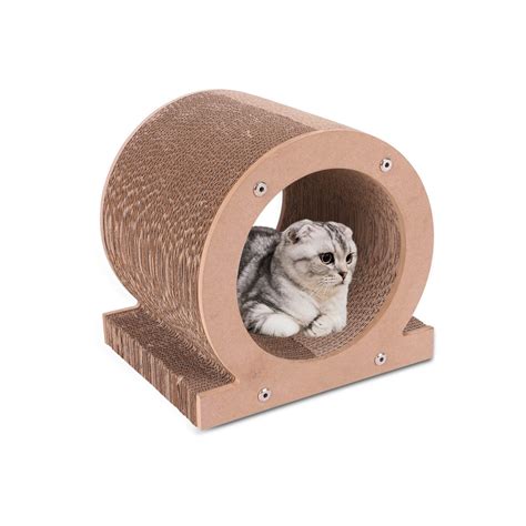 Seller Recommend Manufacture Wheel Ball Toy Wood Tower Cat Scratching