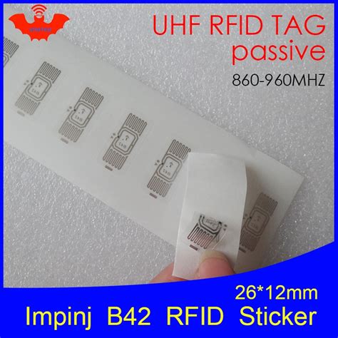 UHF RFID Tag Sticker Impinj B42 Wet Inlay 915mhz 900 868mhz 860 960MHZ