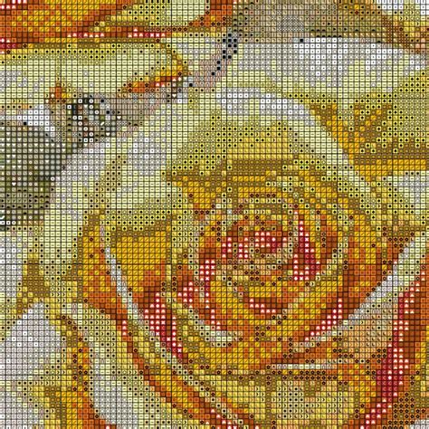 Jmp Yellow Roses Full Coverage Cross Stitch Pattern Pdf Cross