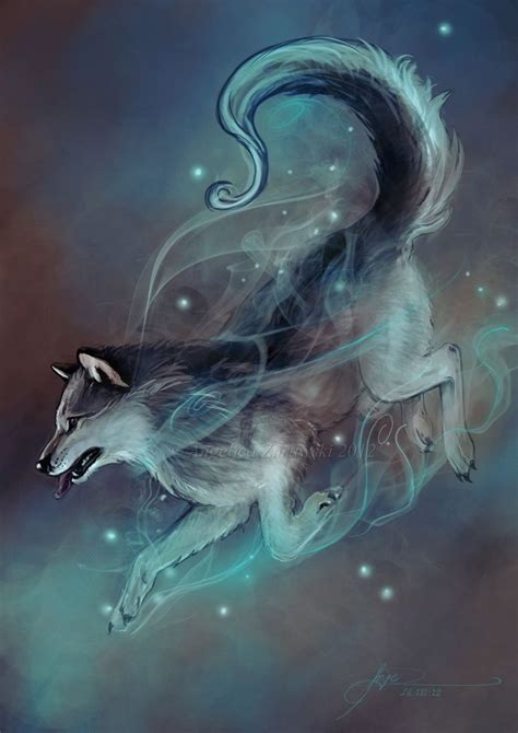 Magic Wolf By Endzi Z On Deviantart Criaturas Mágicas Arte Anime De