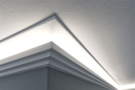 HEXIMO LED Stuckleisten 2in1 Indirekte Beleuchtung Deckenleisten XPS