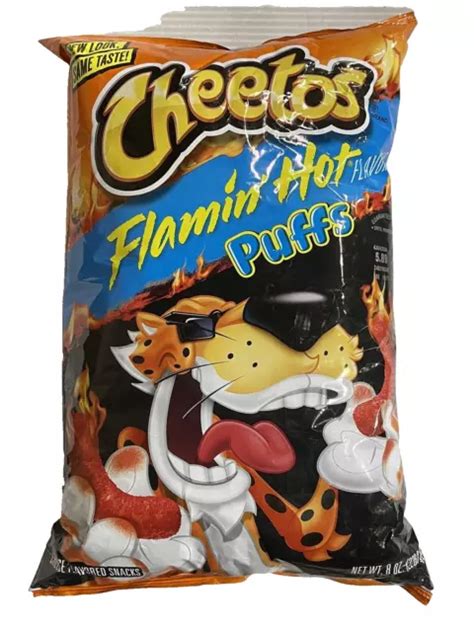 New Cheetos Flamin Hot Puffs Cheese Flavored Snack Oz Bag Chips Buy