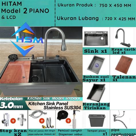 Jual Kitchen Sink Modern Piano Kitchen Sink Stainless Steel Luxury