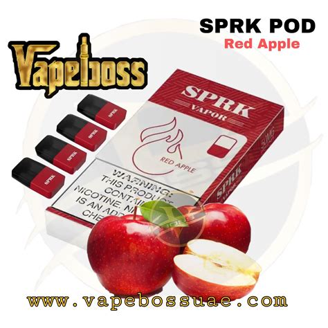 Sprk Vapor Pod Red Apple In Dubai Abu Dhabi Uae Vape Boss Dubai