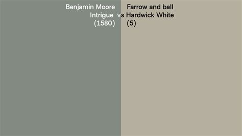 Benjamin Moore Intrigue 1580 Vs Farrow And Ball Hardwick White 5