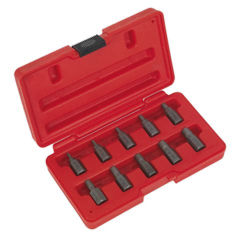 Multi Spline Screw Extractor Set 10pc Huttie